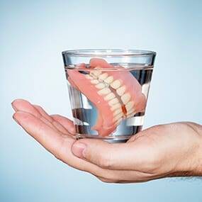 Dentures in a Glass of Water