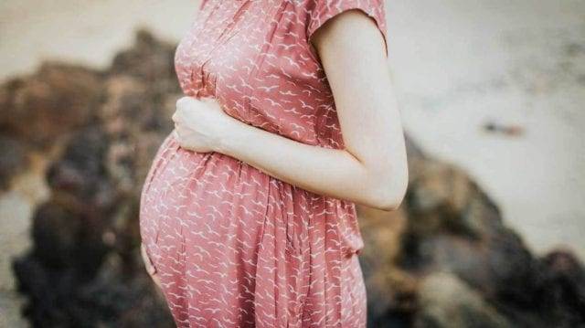 Pregnant Woman in Dress